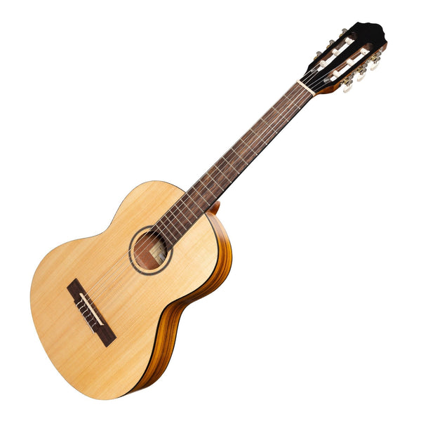 Martinez 'Slim Jim' 3/4 Size Student Classical Guitar Pack with Built In Tuner (Spruce/Koa)