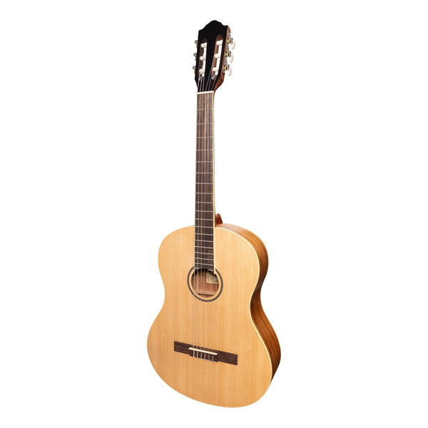 Martinez 'Slim Jim' Full Size Student Classical Guitar Pack with Built In Tuner (Spruce/Rosewood)