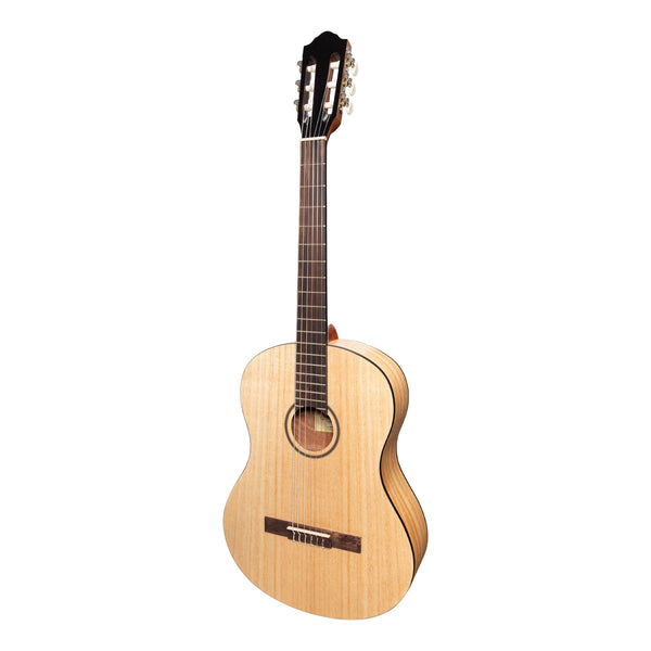 Martinez 'Slim Jim' Full Size Student Classical Guitar with Built In Tuner (Mindi-Wood)-MC-SJ44T-MWD