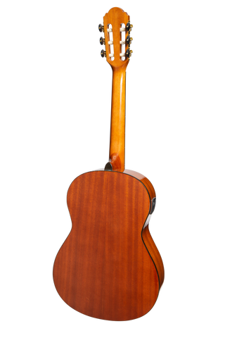 Martinez 'Slim Jim' G-Series 3/4 Size Classical Guitar with Built-in Tuner (Natural-Gloss)