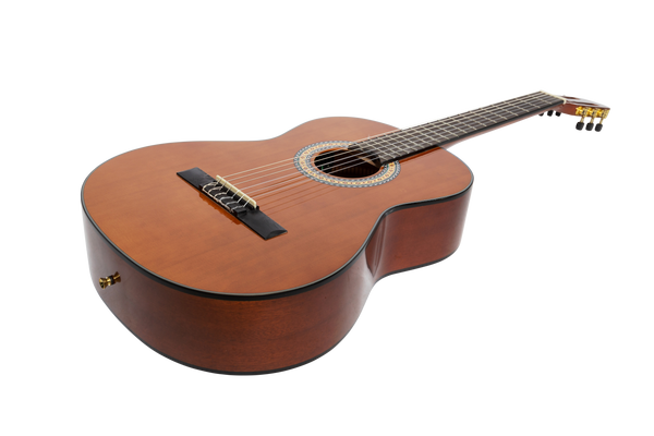 Martinez 'Slim Jim' G-Series 3/4 Size Student Classical Guitar Pack with Built In Tuner (Natural-Gloss)