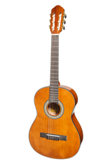 Martinez 'Slim Jim' G-Series Full Size Student Classical Guitar Pack with Built In Tuner (Natural-Gloss)