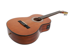 Martinez 'Slim Jim' G-Series Left Handed 3/4 Size Classical Guitar with Built-in Tuner (Natural-Gloss)