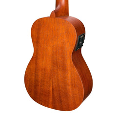 Martinez 'Southern Belle 6 Series' Mahogany Solid Top Electric Concert Ukulele with Hard Case (Sunburst)