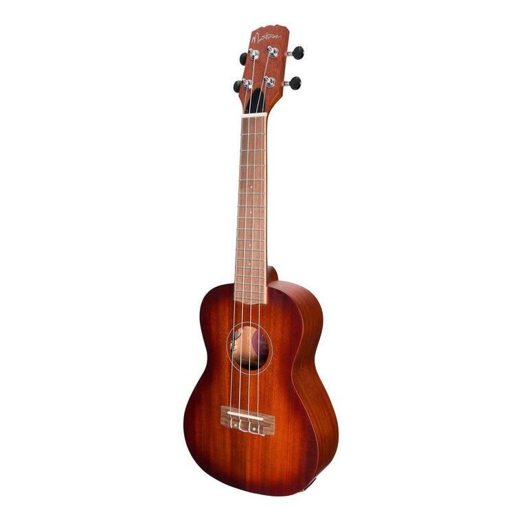 Martinez 'Southern Belle 6 Series' Mahogany Solid Top Electric Concert Ukulele with Hard Case (Sunburst)