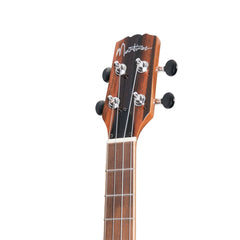 Martinez 'Southern Belle 7 Series' Spruce Solid Top Electric Cutaway Baritone Ukulele with Hard Case (Natural Gloss)