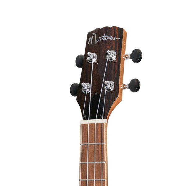 Martinez 'Southern Belle 7 Series' Spruce Solid Top Electric Tenor Ukulele with Hard Case (Natural Gloss)