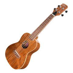 Martinez 'Southern Belle 8 Series' Koa Solid Top Electric Concert Ukulele with Hard Case (Natural Gloss)