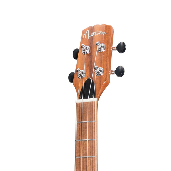 Martinez 'Southern Belle 8 Series' Koa Solid Top Electric Cutaway Baritone Ukulele with Hard Case (Natural Gloss)