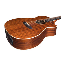 Martinez 'Southern Star Series' Koa Solid Top Acoustic-Electric Small Body Cutaway Guitar (Natural Gloss)