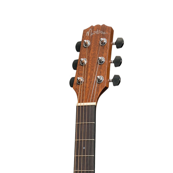 Martinez 'Southern Star Series' Mahogany Solid Top Acoustic-Electric Small Body Cutaway Guitar (Satin Sunburst)