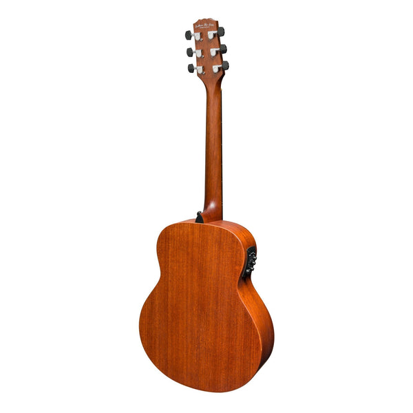 Martinez 'Southern Star Series' Mahogany Solid Top Acoustic-Electric TS-Mini Guitar (Satin Sunburst)