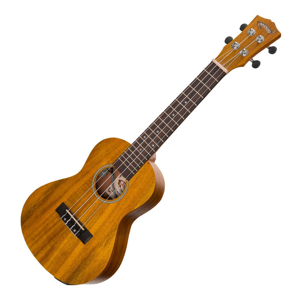 Mojo 'A30 Series' All Acacia Electric Concert Ukulele with Built-in Tuner (Natural Satin)