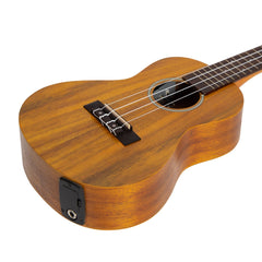 Mojo 'A30 Series' All Acacia Electric Concert Ukulele with Built-in Tuner (Natural Satin)