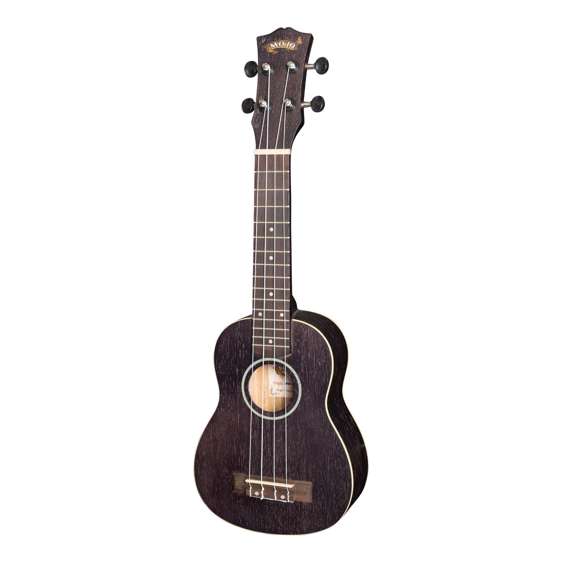 Mojo 'Colour Series' Soprano Ukulele (Black)-MSU-C66-BLK