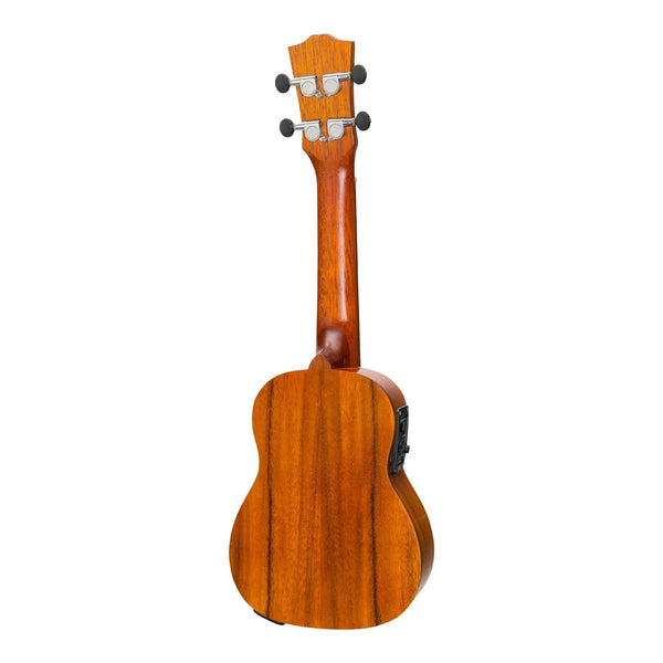 Mojo 'K20 Series' All Koa Electric Soprano Ukulele with Built-in Tuner (Natural Satin)