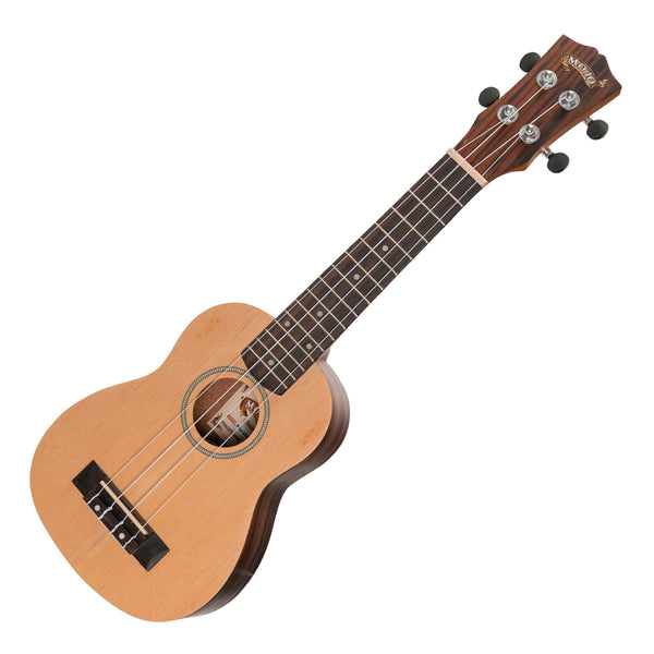 Mojo 'SZ40 Series' Spruce Top and Rosewood Back & Sides Electric Soprano Ukulele (Natural Satin)