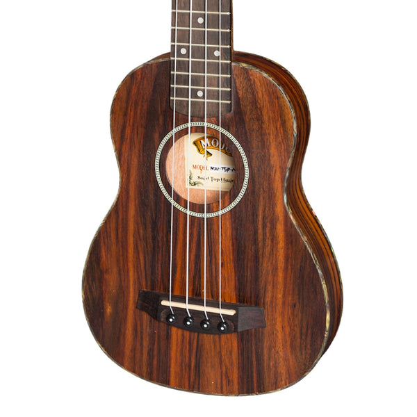 Mojo 'T5 Series' All Rosewood Thinline Electric Soprano Ukulele (Natural Satin)