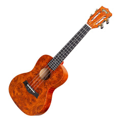 Mojo 'Traditional Series' Birdseye Maple Concert Ukulele with Gig Bag (Yellowburst)