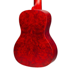 Mojo 'Traditional Series' Quilted Maple Concert Ukulele with Gig Bag (Red)