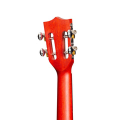 Mojo 'Traditional Series' Quilted Maple Concert Ukulele with Gig Bag (Red)