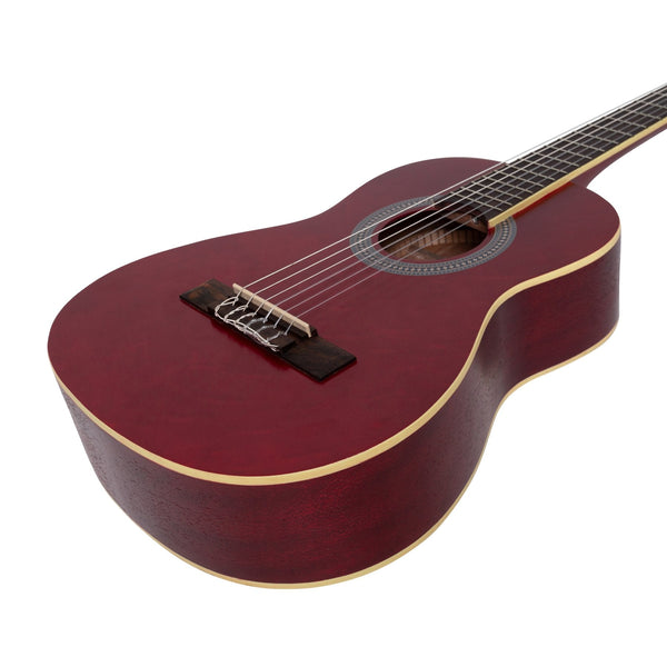 Sanchez 1/2 Size Student Classical Guitar (Wine Red)