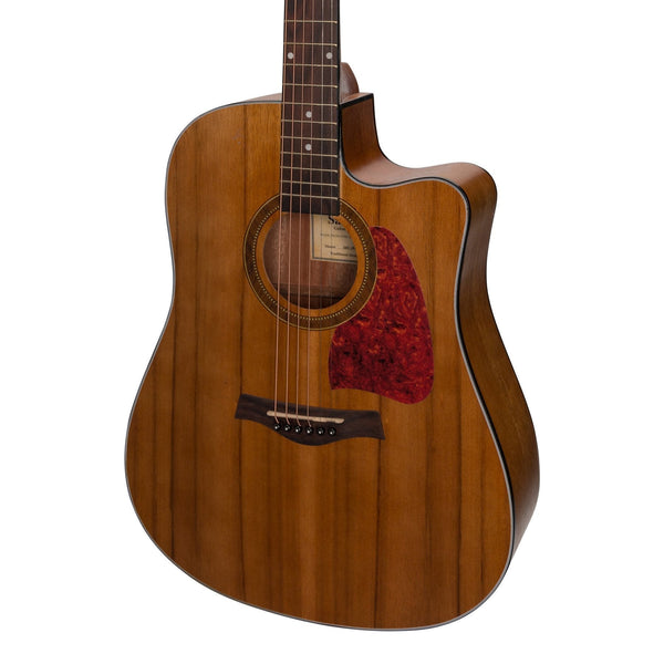 Sanchez Acoustic-Electric Dreadnought Cutaway Guitar Pack (Acacia)