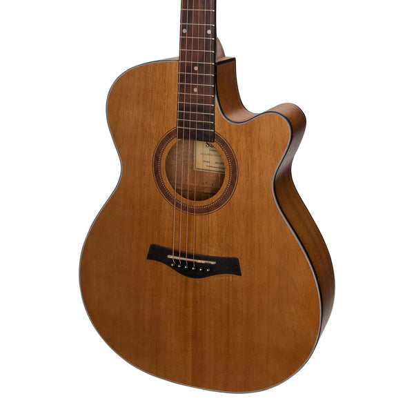 Sanchez Acoustic-Electric Small Body Cutaway Guitar (Acacia)