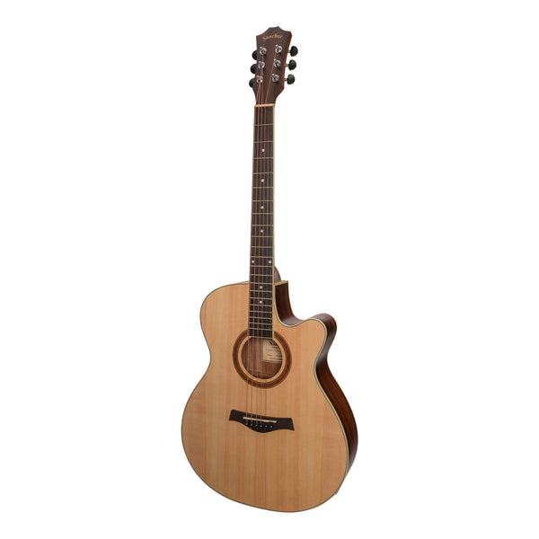 Sanchez Acoustic-Electric Small Body Cutaway Guitar (Spruce/Rosewood)-SFC-18-SR