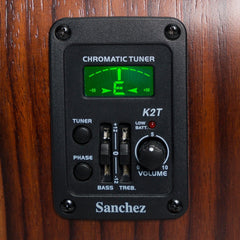 Sanchez Acoustic-Electric Small Body Guitar Pack (Koa)