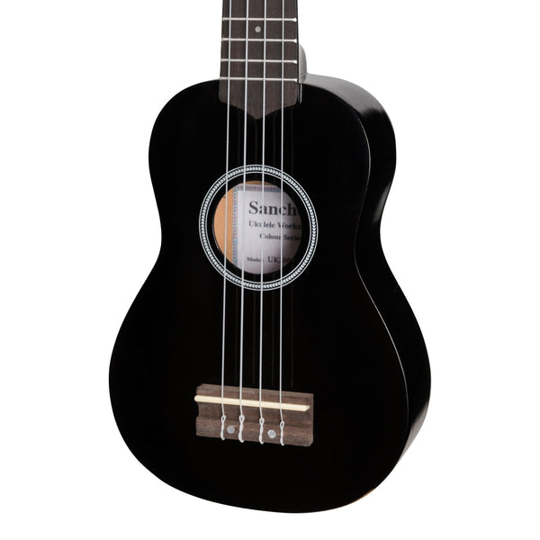 Sanchez 'Colour Series' Soprano Ukulele (Black)