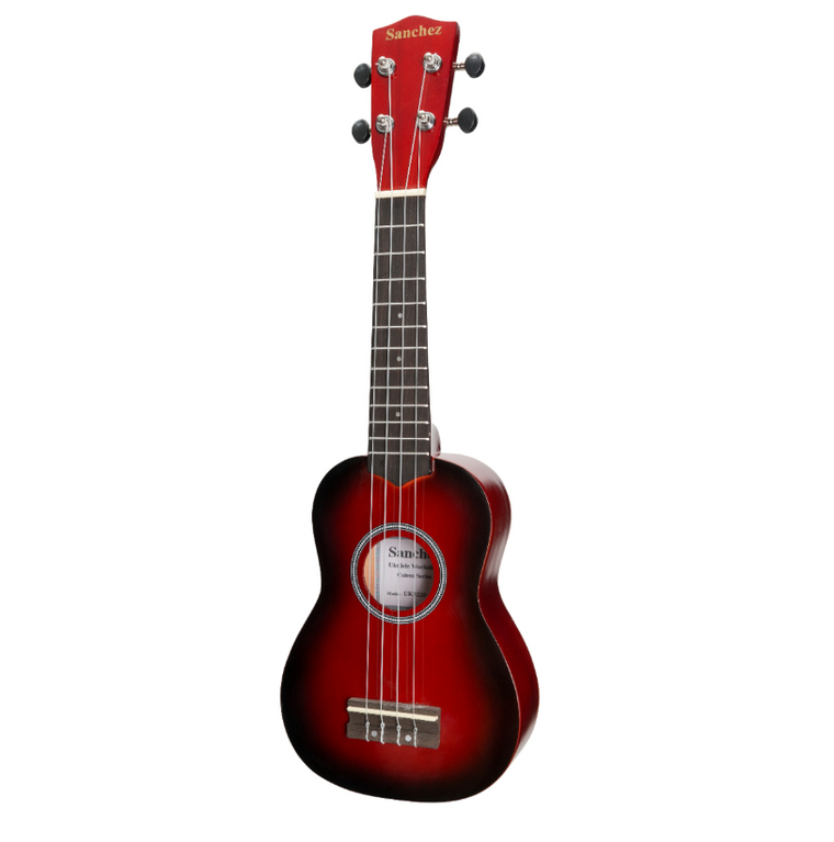 Sanchez 'Colourburst Series' Soprano Ukulele (Redburst)