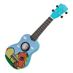 Sanchez 'Friendly Folk' Soprano Ukulele (Blue/Bear)