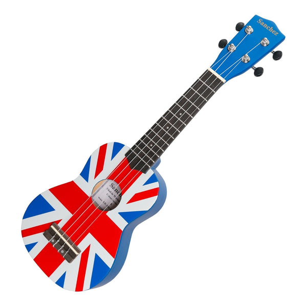 Sanchez 'Friendly Folk' Soprano Ukulele (Blue/UK Flag)