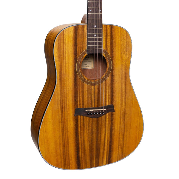 Sanchez Left Handed Acoustic Dreadnought Guitar (Koa)