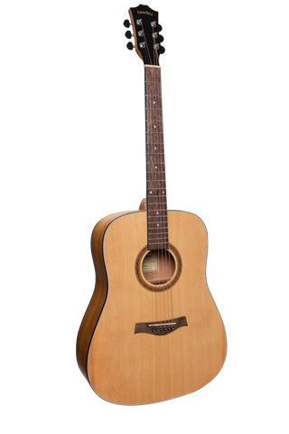 Sanchez Left Handed Acoustic Dreadnought Guitar Pack (Spruce/Acacia)