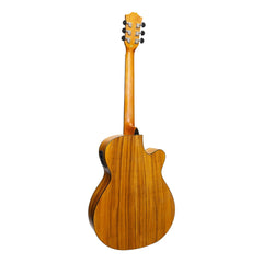 Sanchez Left Handed Acoustic-Electric Small Body Cutaway Guitar (Koa)