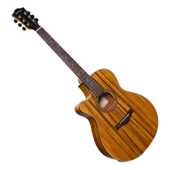 Sanchez Left Handed Acoustic-Electric Small Body Cutaway Guitar (Koa)