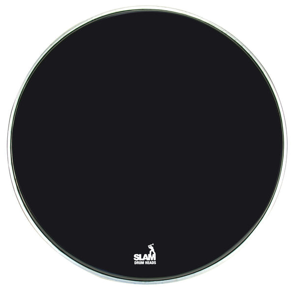 Slam Black Front Bass Drum Head (22")-SDH-RB22-BLK