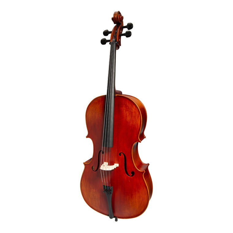 Steinhoff 3/4 Size Solid Top Student Cello Set (Antique Finish)