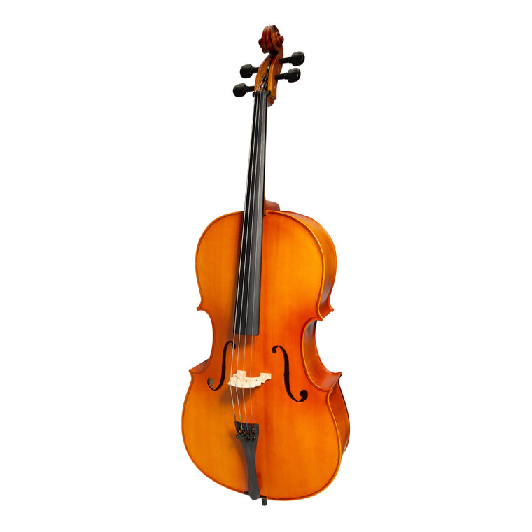 Steinhoff 3/4 Size Solid Top Student Cello Set (Natural Satin)