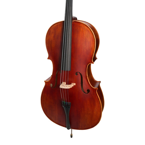 Steinhoff Full Size Solid Top Student Cello Set (Antique Finish)