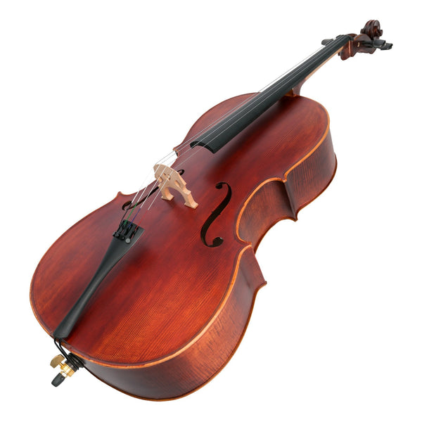 Steinhoff Full Size Solid Top Student Cello Set (Antique Finish)