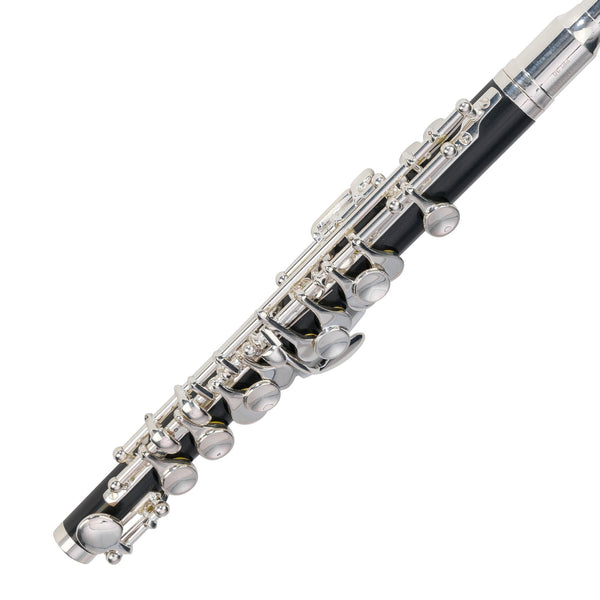 Steinhoff Intermediate Piccolo Flute (Black & Silver)