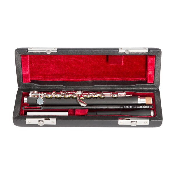 Steinhoff Intermediate Piccolo Flute (Black & Silver)