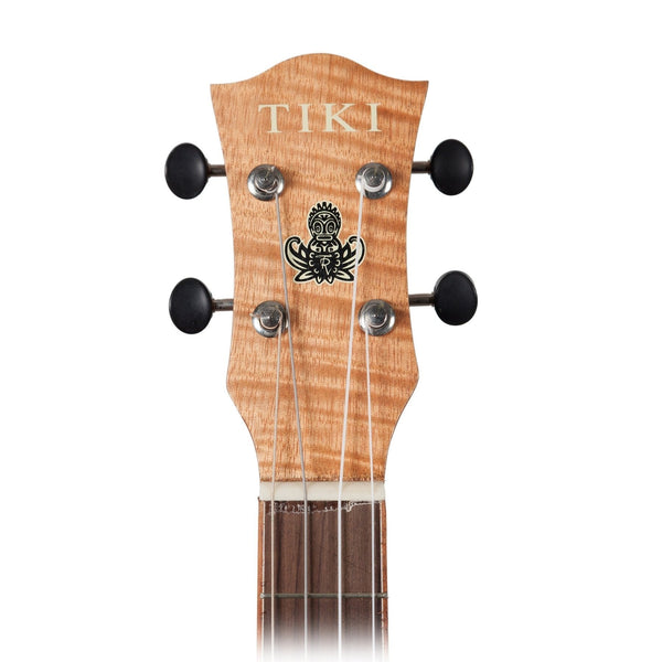 Tiki '2 Series' Mahogany Flame Top Concert Electric Ukulele with Gig Bag (Natural Satin)