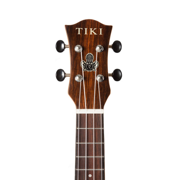 Tiki '22 Series' Spruce Solid Top Electric Baritone Ukulele with Hard Case (Natural Gloss)