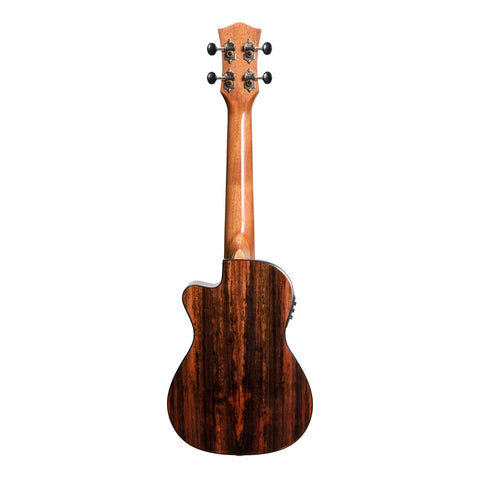 Tiki '22 Series' Spruce Solid Top Electric Cutaway Concert Ukulele with Hard Case (Natural Gloss)