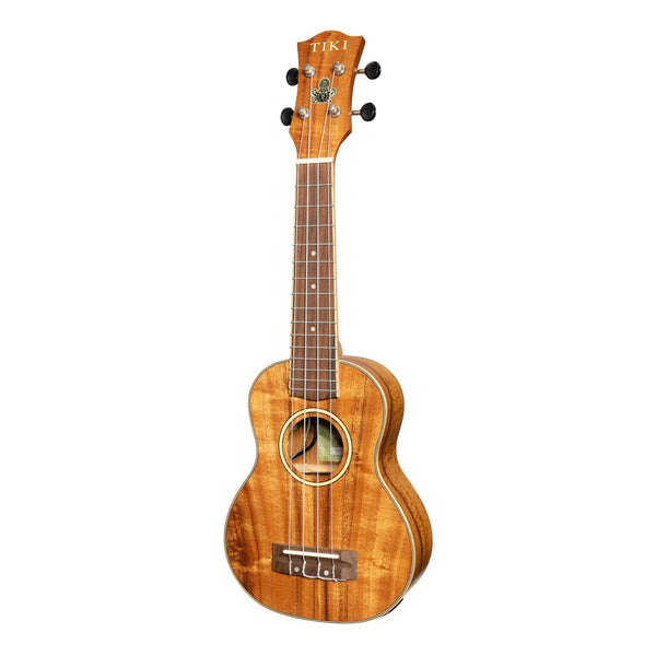 Tiki '3 Series' Koa Electric Soprano Ukulele with Gig Bag (Natural Satin)-TKS-3P-NST