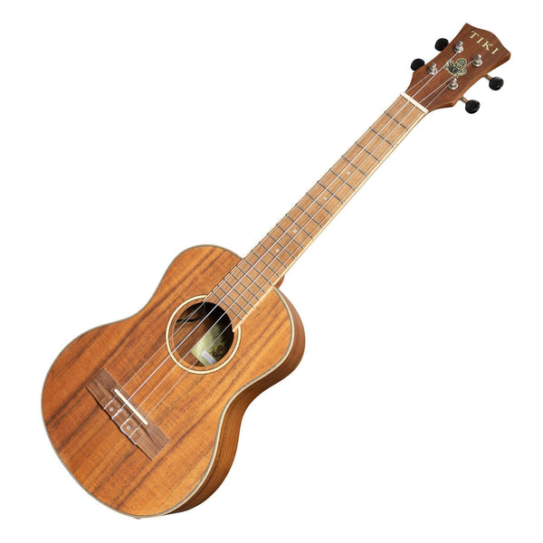 Tiki '3 Series' Koa Electric Tenor Ukulele with Gig Bag (Natural Satin)